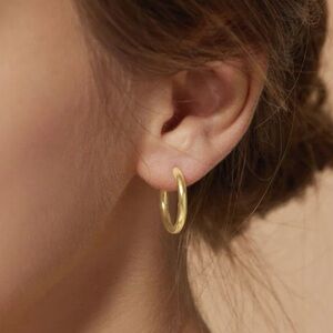 Gold hoop earrings